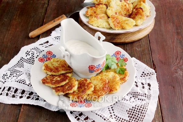 Фото драников с ветчиной и сыром