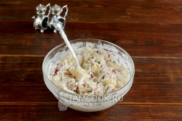 Размешать салат