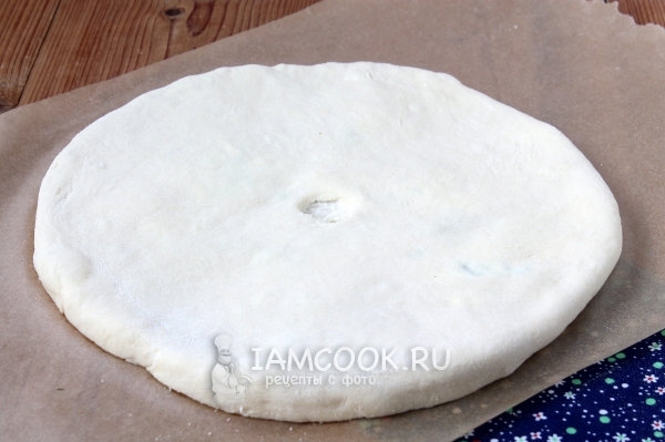 Раскатать лепешку с начинкой