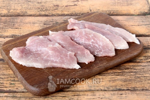 Порезать мясо пластами