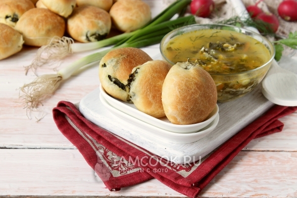 Рецепт пирожков с зеленью в духовке