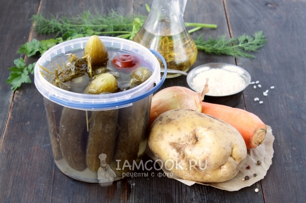 Ингредиенты для вегетарианского рассольника