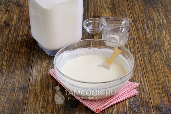 Размешать тесто