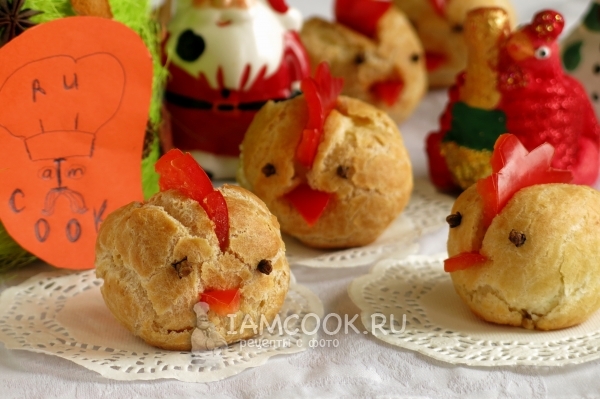 Фото закусочных профитролей «Цыплята»