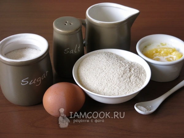 Ингредиенты для печенья из детской растворимой каши