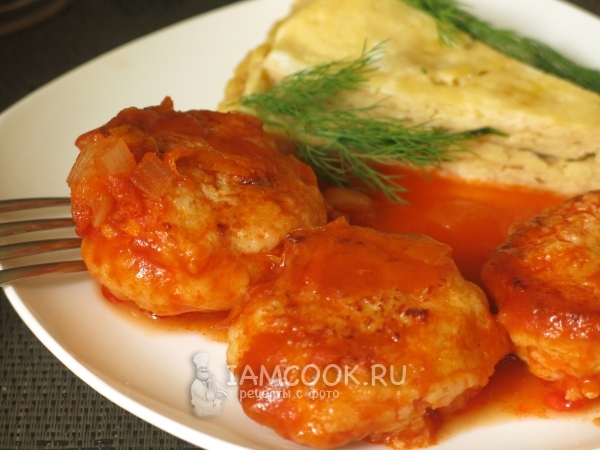 Фото куриных тефтелей в мультиварке