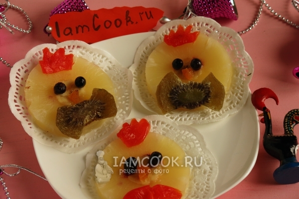 Готовое десертное ананасовое кольцо «Цыплёнок»