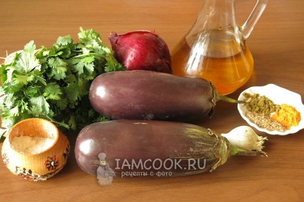 Ингредиенты для кучмачи из баклажанов