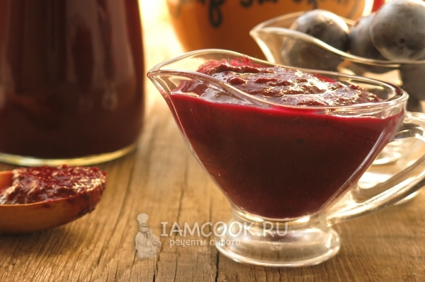 Готовый соус ткемали из терна на зиму