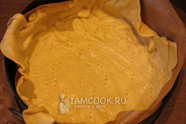 Наколоть тесто вилкой