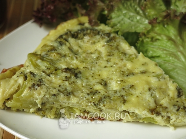 Фото омлета с брокколи в мультиварке