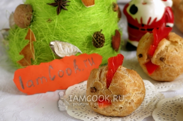 Рецепт закусочных профитролей «Цыплята»