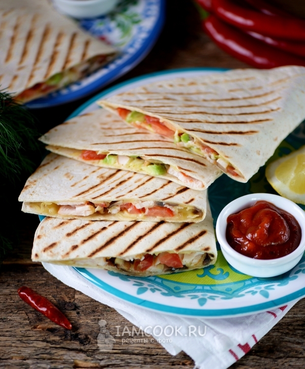 Рецепт мексиканской лепёшки тортильи с начинкой