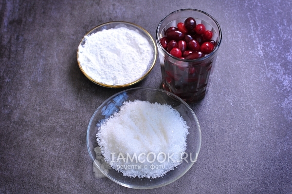 Ингредиенты для киселя из кизила