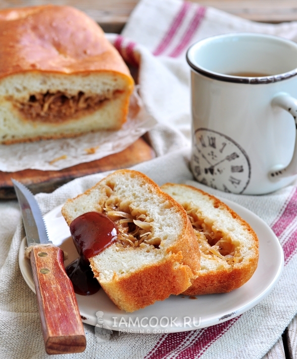 Рецепт постного заливного пирога с капустой