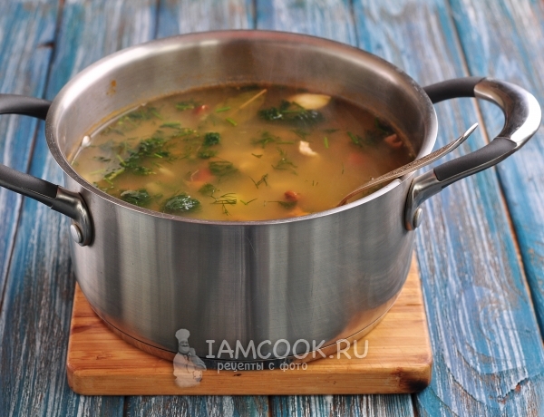 Рецепт грибного супа из замороженных опят