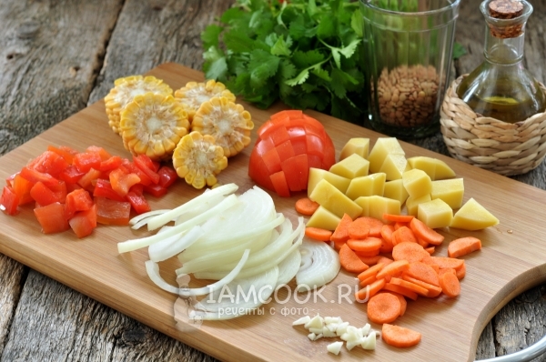 Нарезать овощи