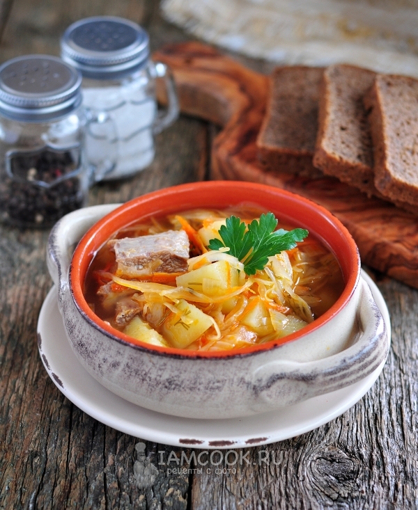 Рецепт щей из квашеной капусты с говядиной