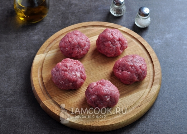 Разделить фарш на части