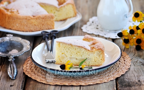 Фото шарлотки с дыней в духовке