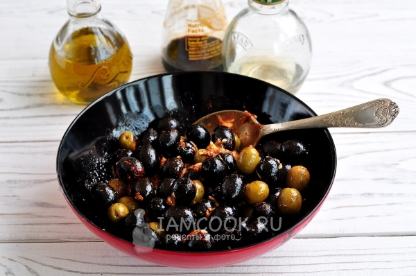 Замариновать маслины