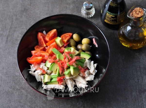 Добавить авокадо и имбирь