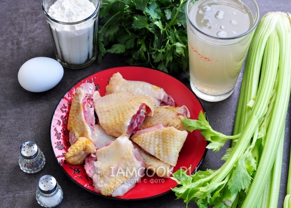 Порезать курицу