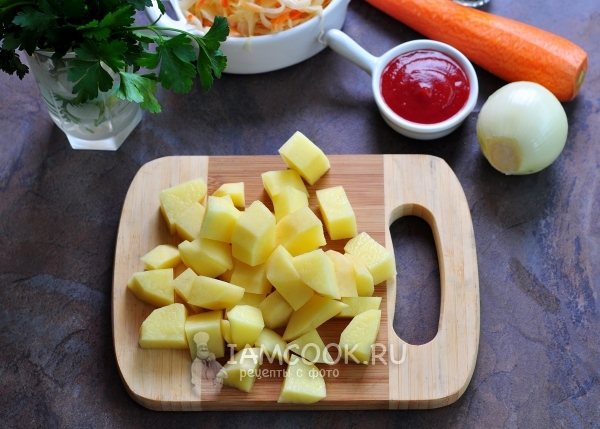 Порезать картофель