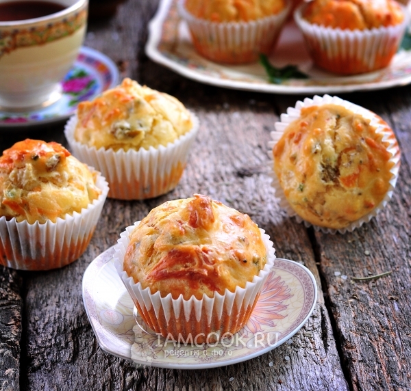 Фото куриных маффинов с сыром