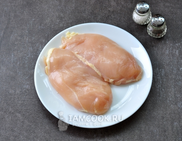 Помыть куриное филе