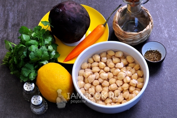 Ингредиенты для свекольного хумуса