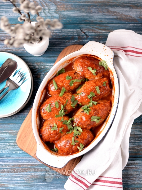 Фото постных ленивых голубцов