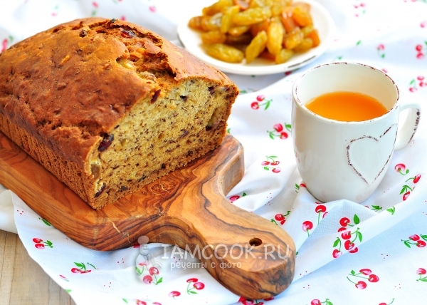 Рецепт постного бананового кекса