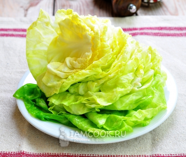 Отделить капустные листья