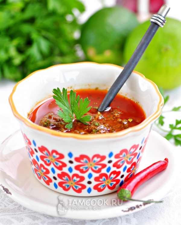 Фото соуса Чермула (Шермула) по-мароккански