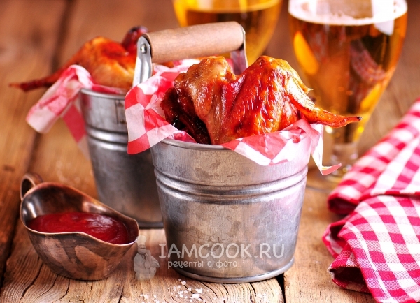 Фото запеченных куриных крылышек, маринованных в наршарабе