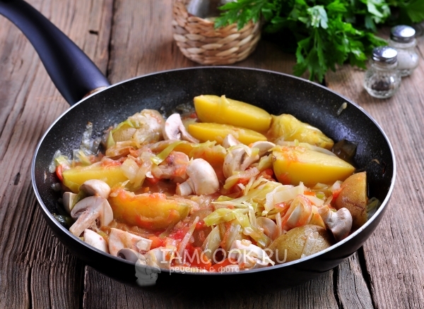 Положить грибы