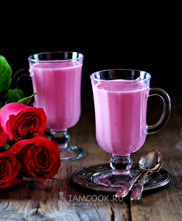 Фото десерта из кефира с порошковым желе