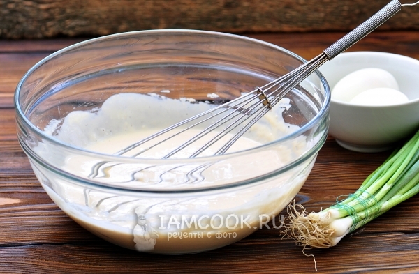 Размешать тесто