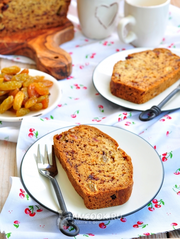 Фото постного бананового кекса