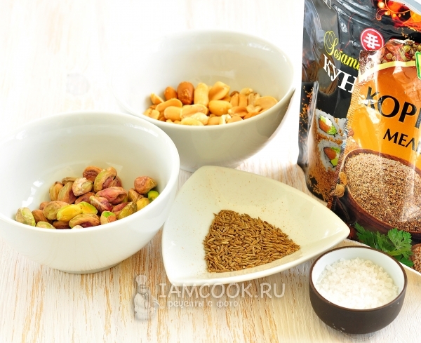 Ингредиенты для дукки по-египетски