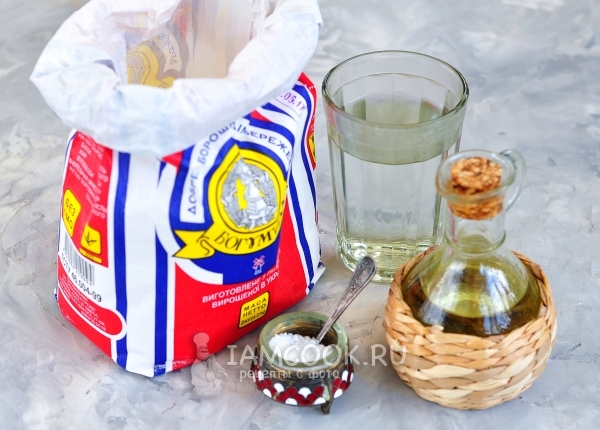 Ингредиенты для лепёшек без яиц на сковороде