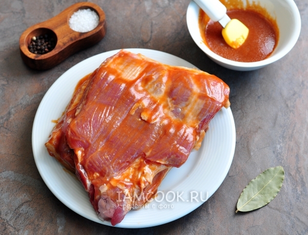 Замариновать мясо