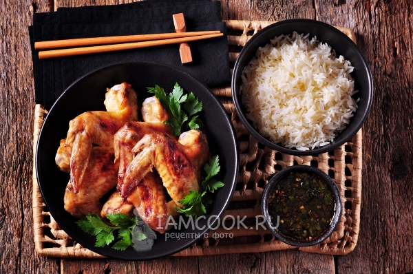 Рецепт запеченных куриных крылышек, маринованных в наршарабе