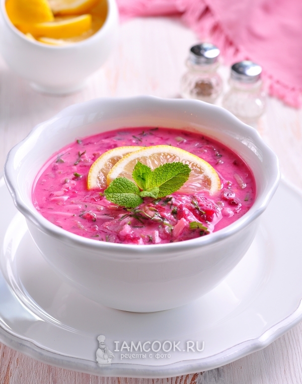 Рецепт холодного свекольника на кефире