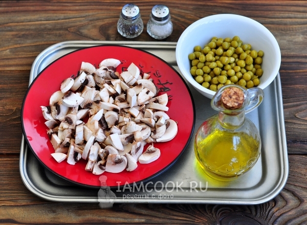 Порезать грибы