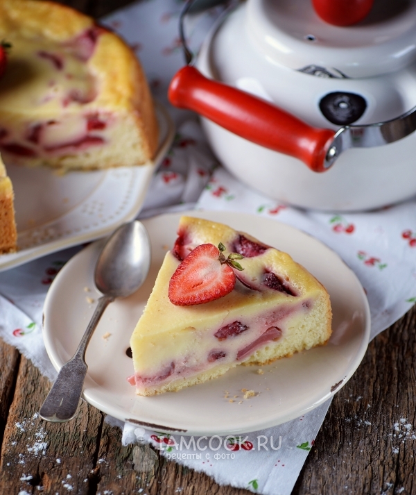 Рецепт цветаевского пирога с клубникой