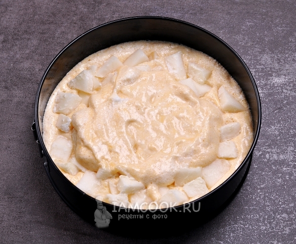 Залить дыню тестом