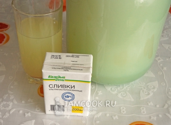 Ингредиенты для Брюноста - норвежского коричневого сыра