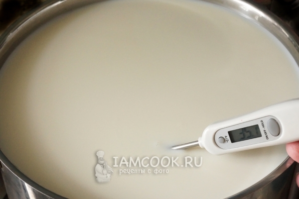 Нагреть молоко